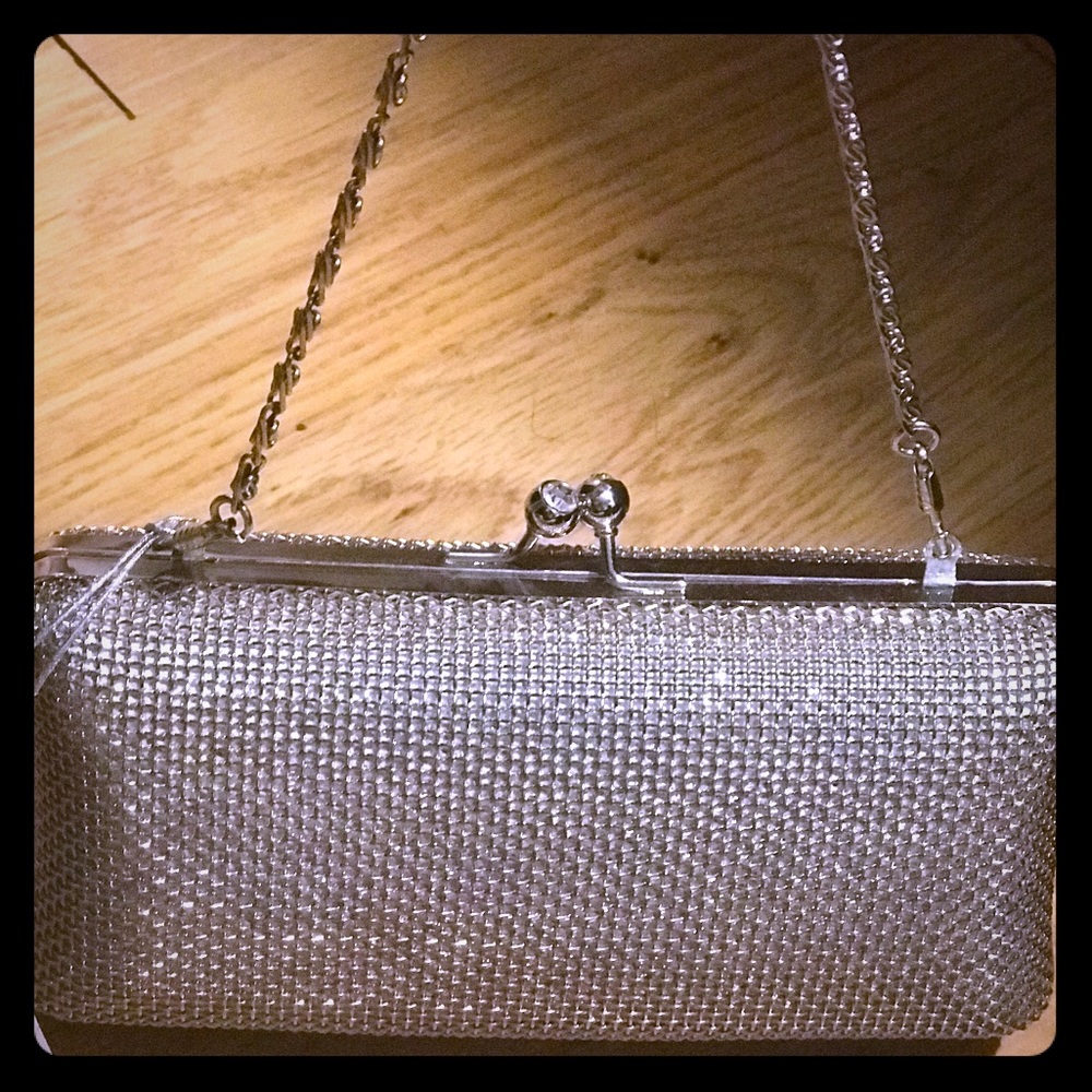 Silver Cocktail Clutch